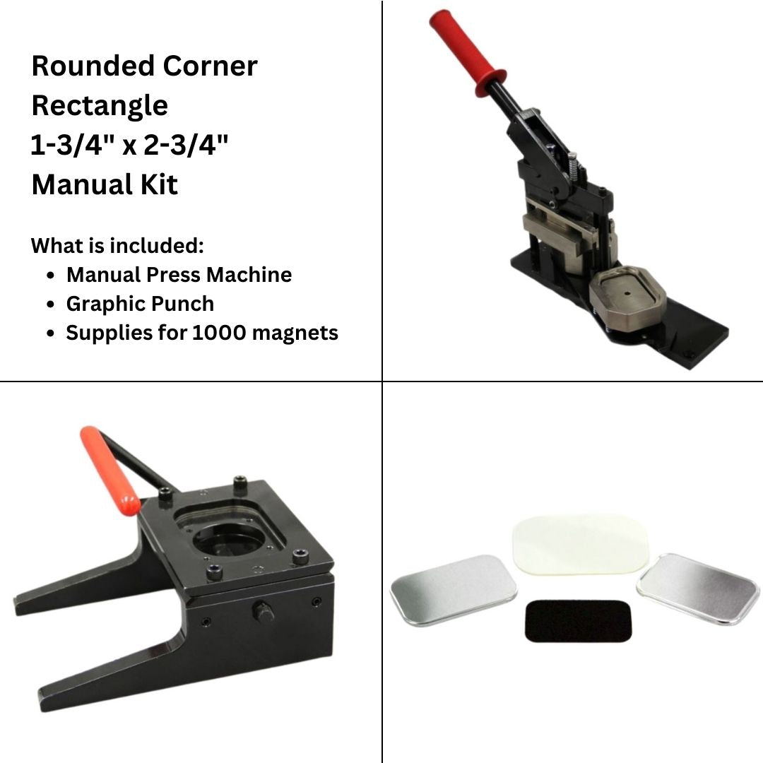 Manual Starter Kit  Rounded Corner Rectangle 1-3/4" x 2-3/4"