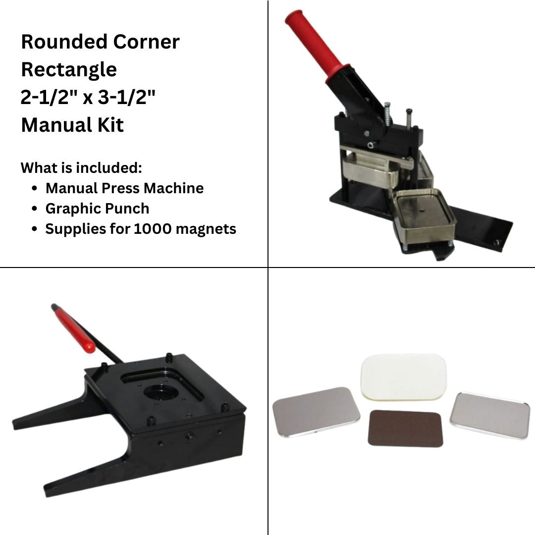 Manual Starter Kit  Rounded Corner Rectangle 2-1/2" x 3-1/2"